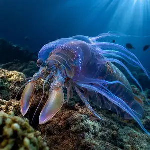Jellyfish + Mantis shrimp